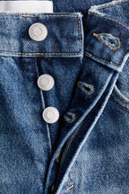 Women’s Vintage Blue High-Waist Wide Leg Denim Jeans